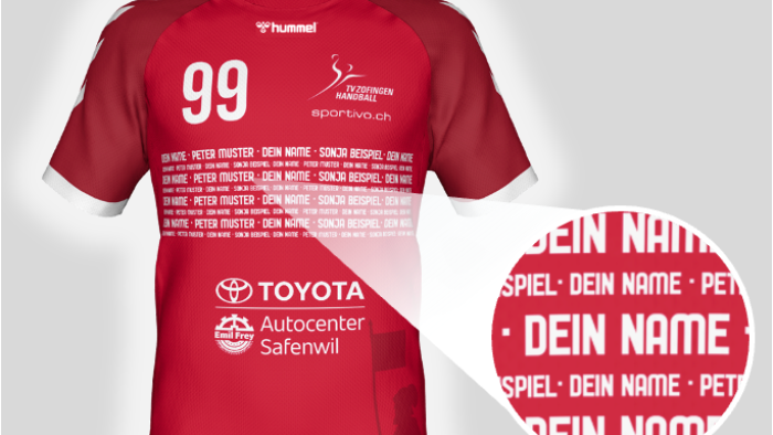 Supporte den TVZ und bestelle dein personalisiertes Trikot