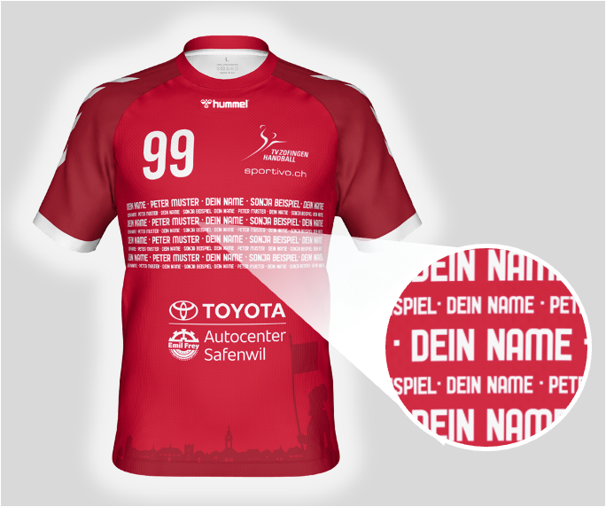 Supporte den TVZ und bestelle dein personalisiertes Trikot